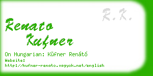 renato kufner business card